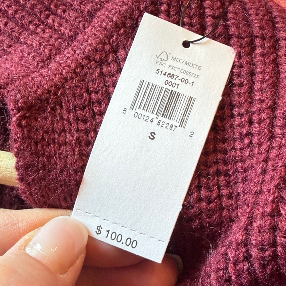 Banana Republic Deep Wine V-Neck Collared Sweater - Picture 8 of 11